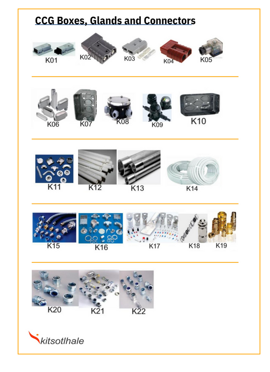 CCG Boxes, Glands and Connectors